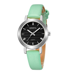 New Women Leather Stainless Steel