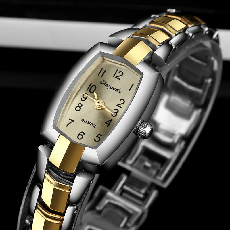 Womens Wristwatch Gold Silver